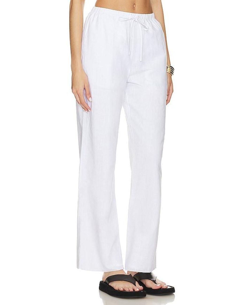 SNDY'S White X Revolve Linen Pants