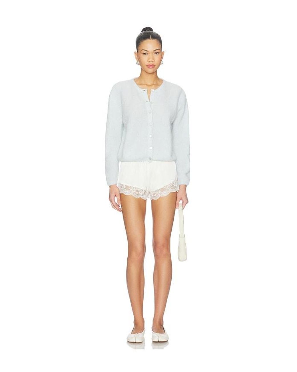 American Vintage White Vitow Cardigan