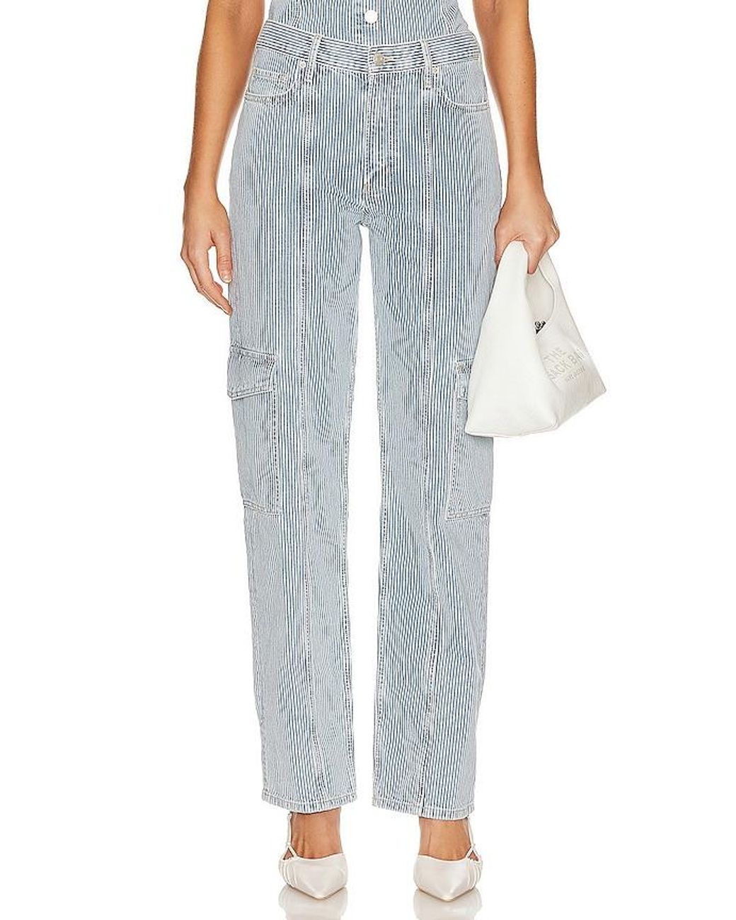 ENA PELLY Blue Diana Denim Utility Jeans