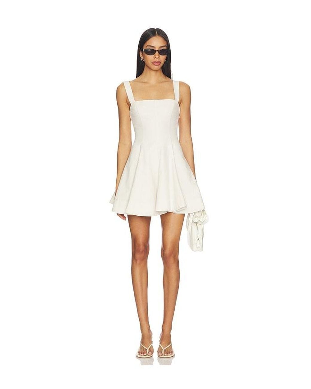 L'academie White Andreia Mini Dress