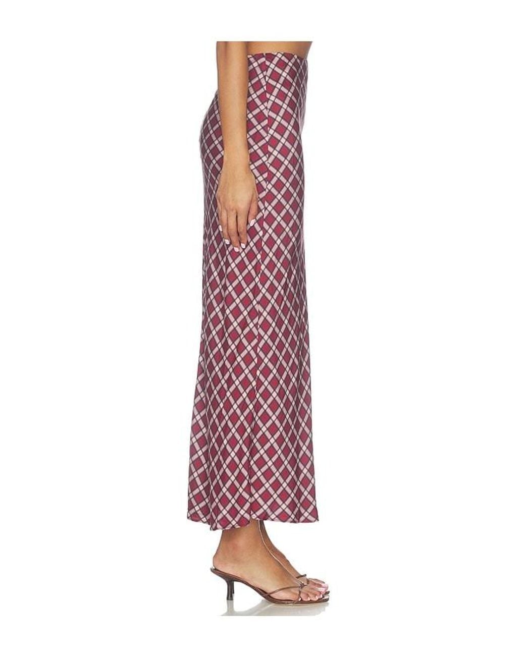 Tularosa Red Margo Midi Skirt