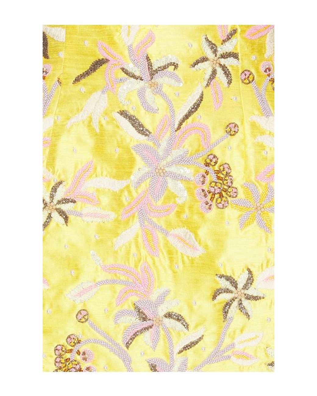 La Fuori Yellow Mini Dress