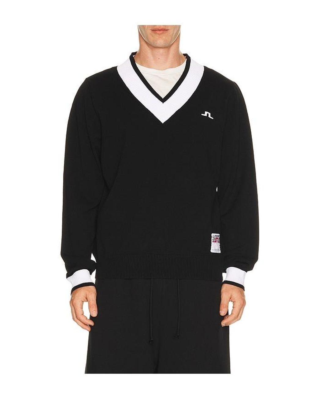 J.Lindeberg Black 30Y Nikolas Knit Sweater for men