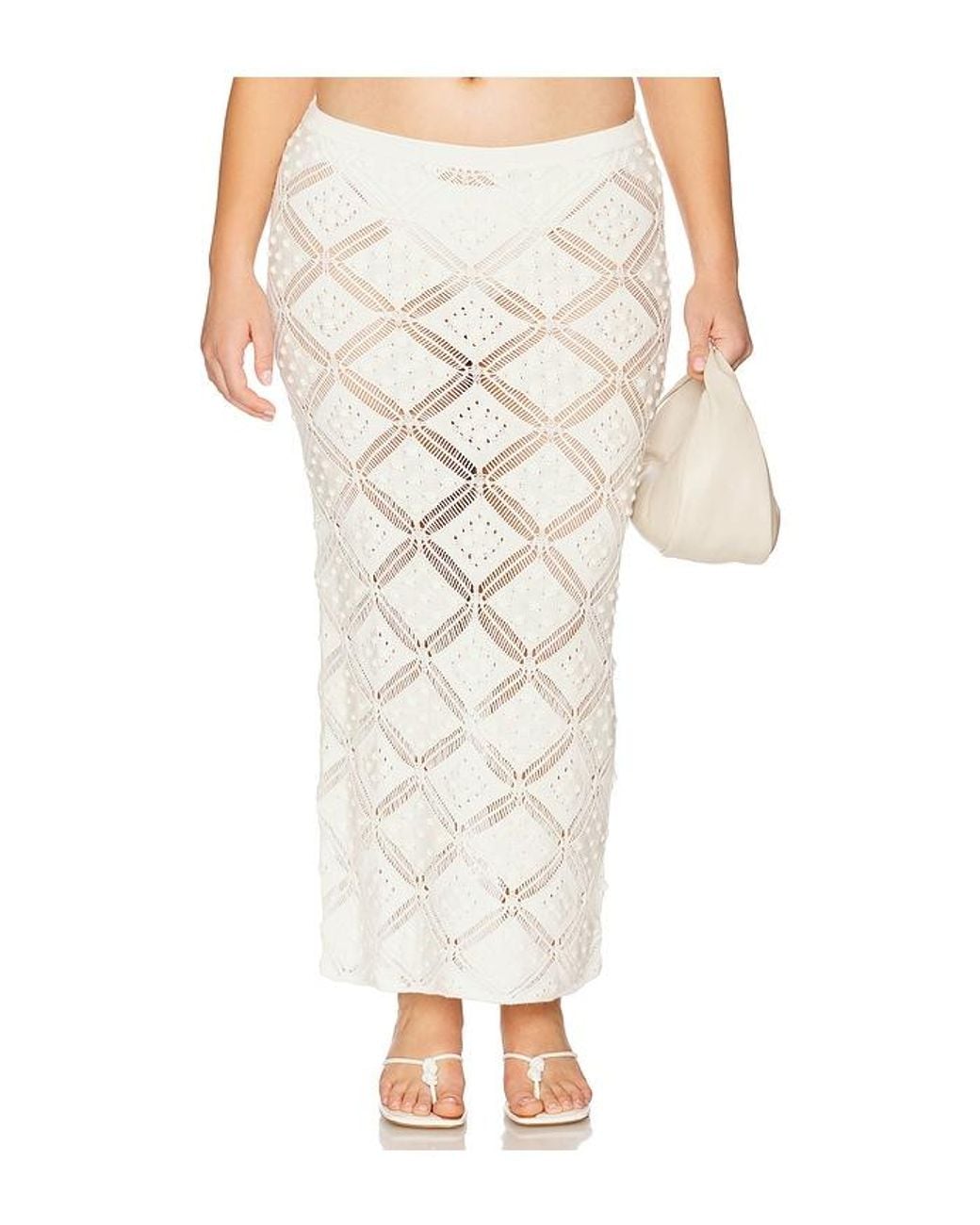 L'academie White 'Academie Baileigh Midi Skirt