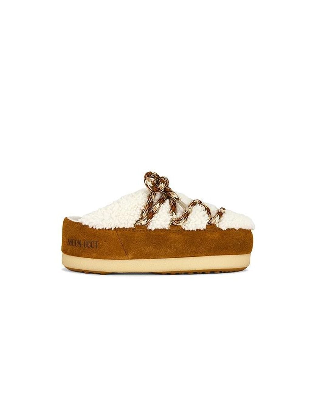 Moon Boot Metallic Pantolette Evx Shearling