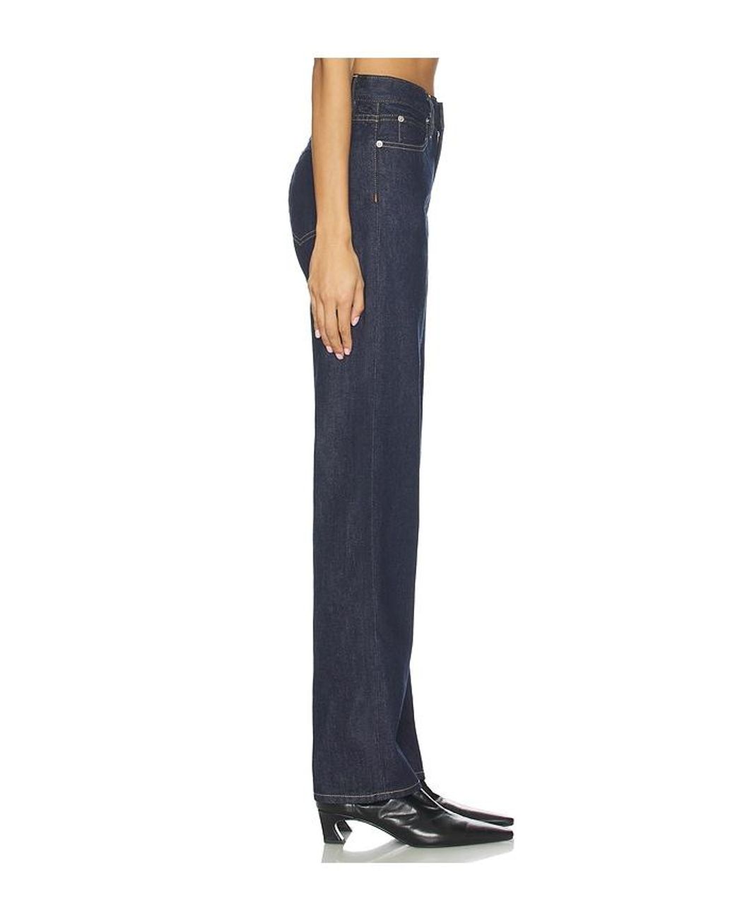 SLVRLAKE Denim Blue Pheonix Relaxed Straight Jeans