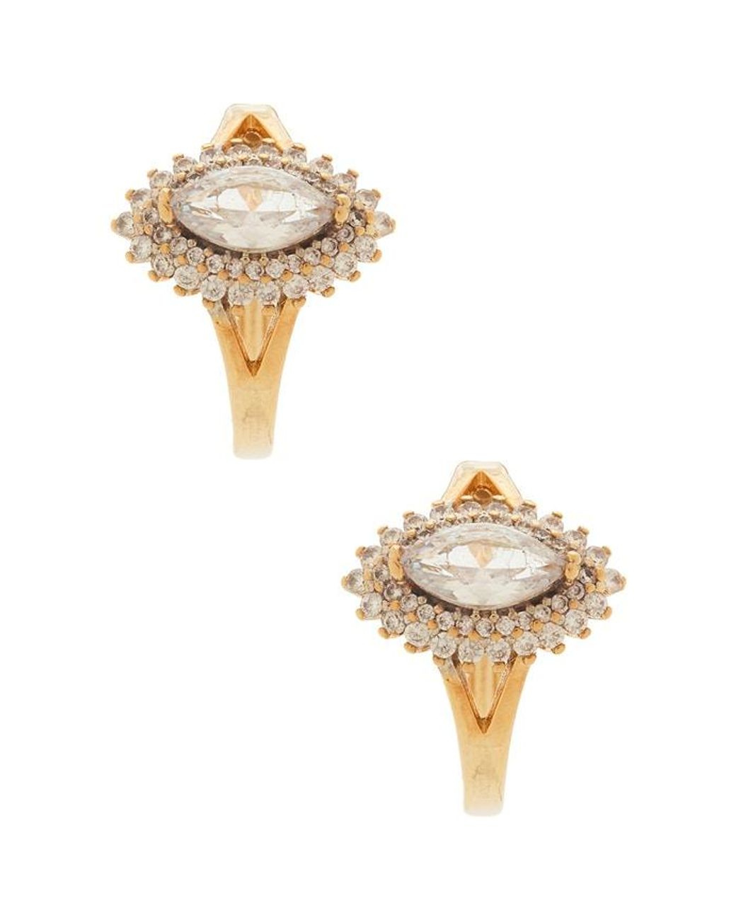 Anton Heunis Metallic Post Ring Earrings