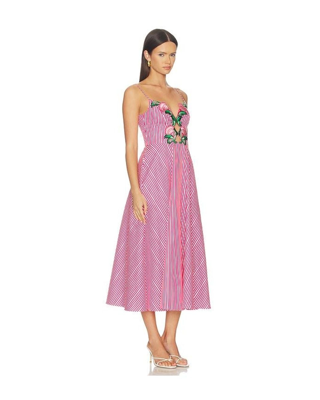 Saloni Pink Jana-B Dress