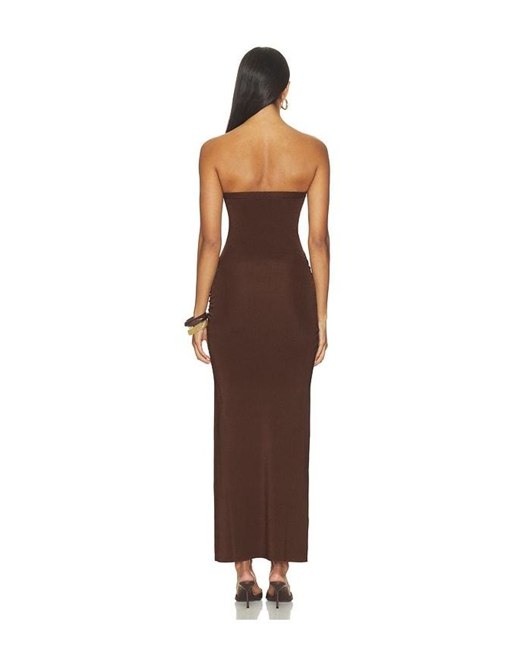Lovers + Friends Brown Elyzabeth Strapless Dress