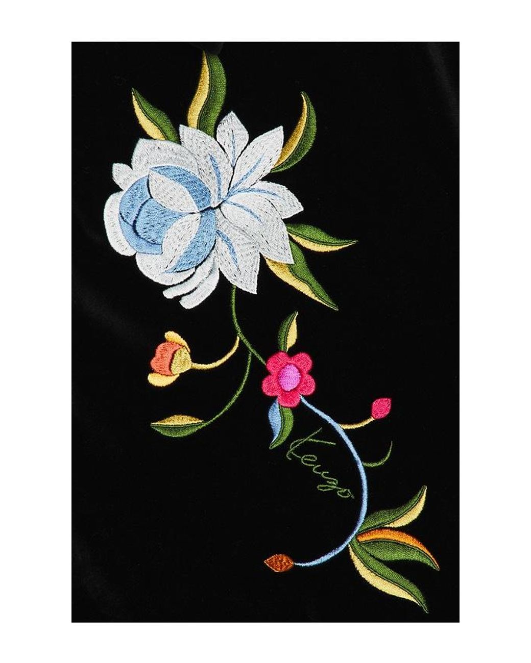 KENZO Black Wildflower Souvenir Jacket for men