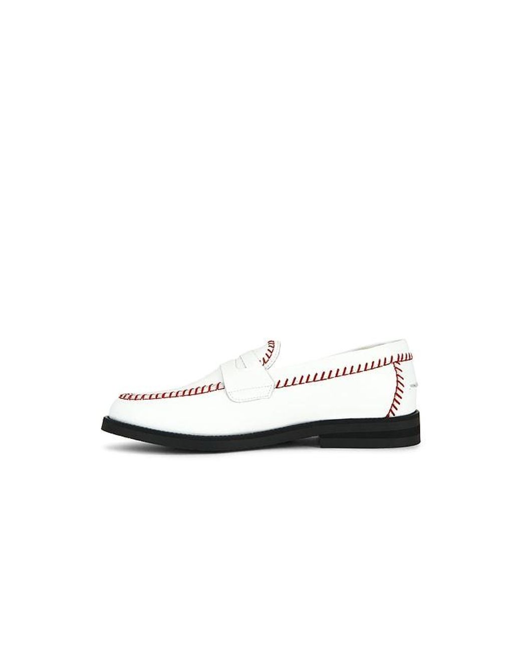 Duke & Dexter White Wilde Dexter Baseball Penny Loafer for men