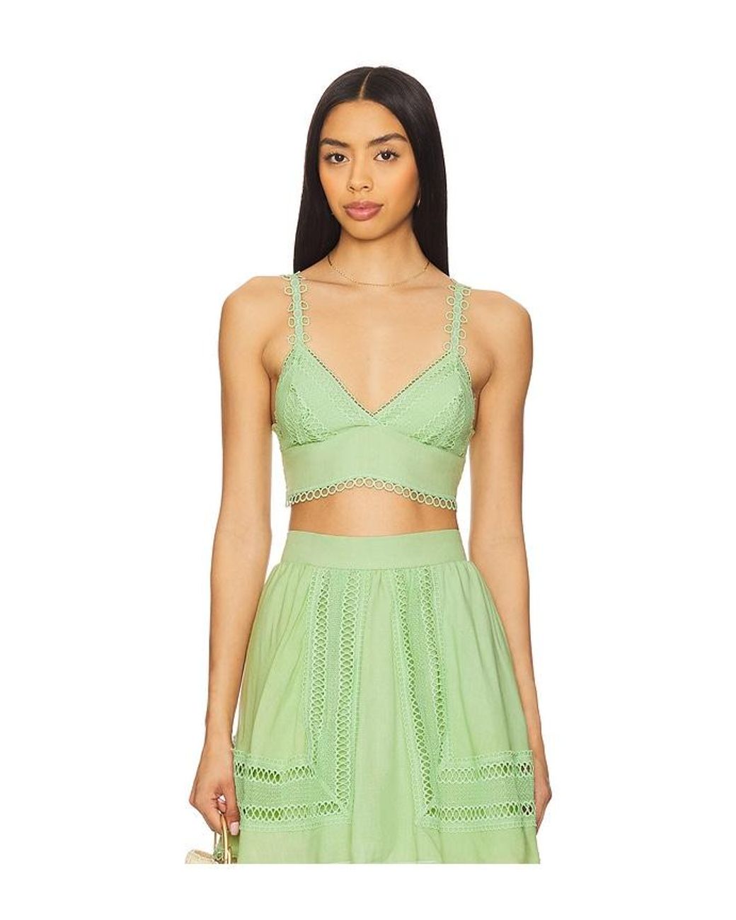 Peixoto Green Jasmine Crop Top