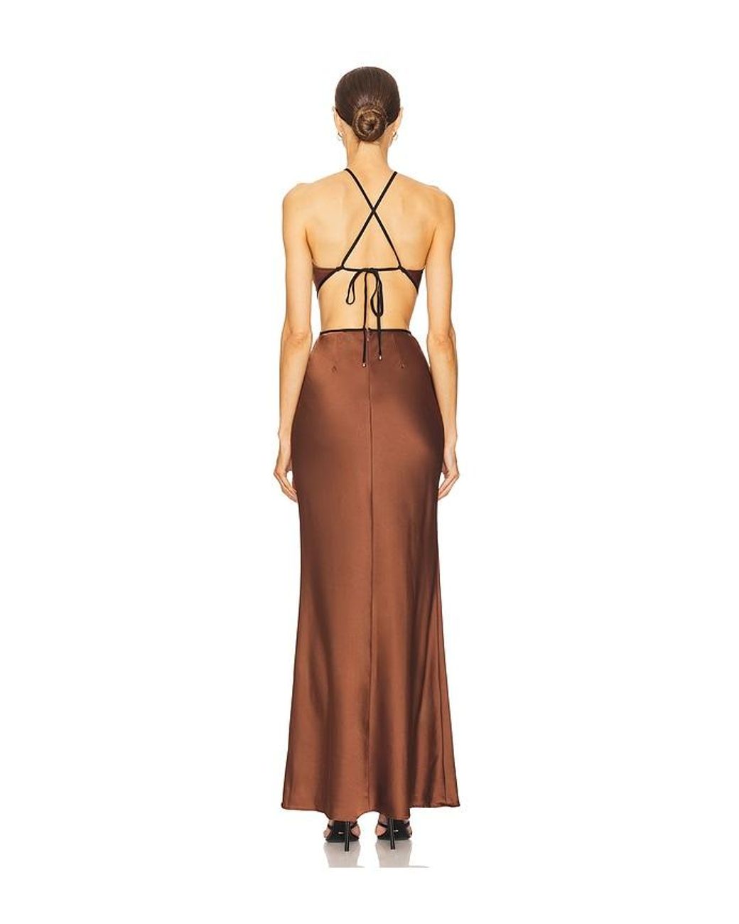 Misha Brown Edem Backless Maxi Dress