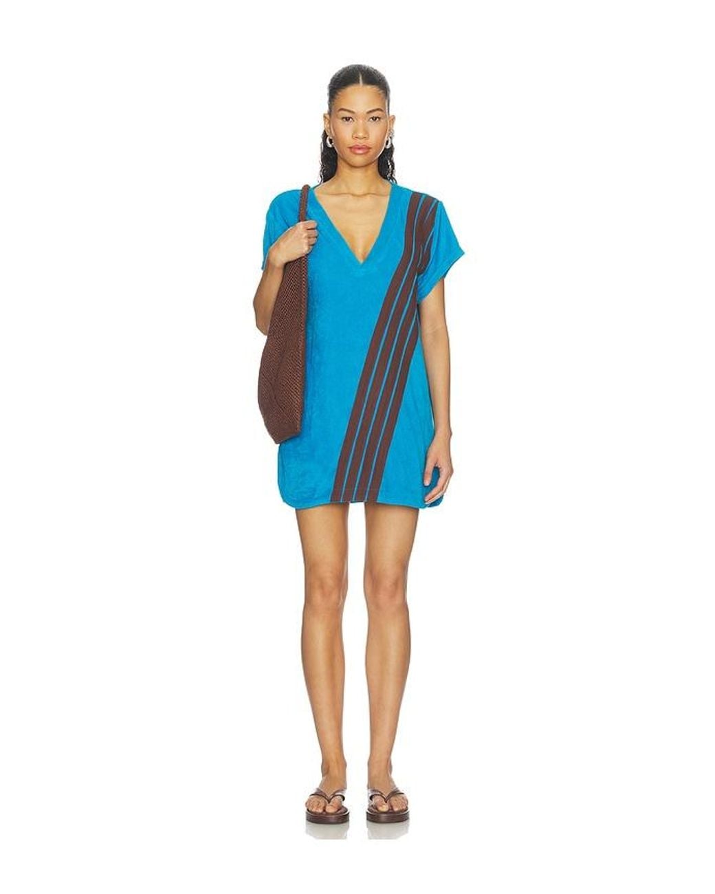 Araminta James Blue Tropiques Terry Dress