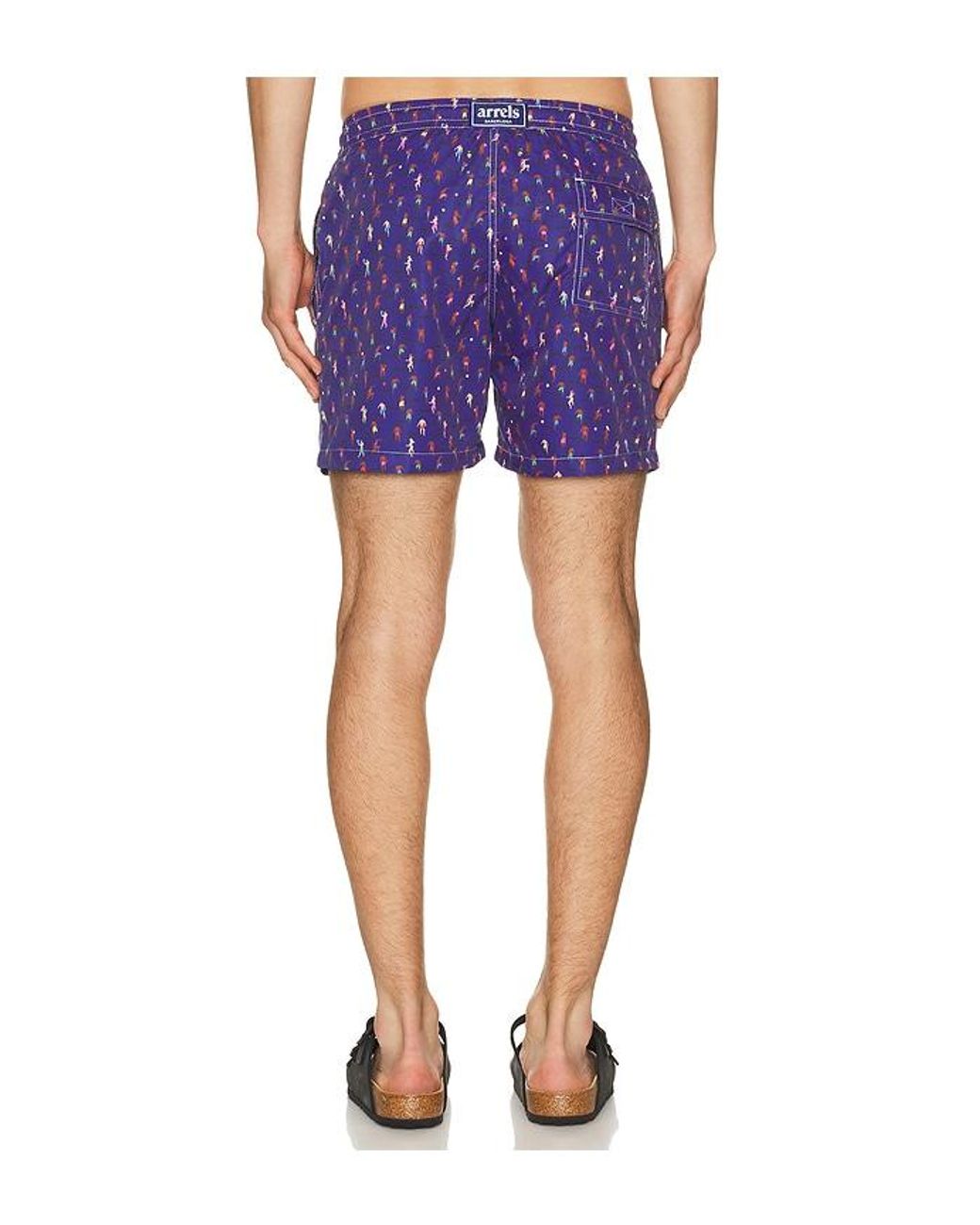 ARRELS Barcelona Blue Altinha X Malika Favre Exclusive Swim Shorts for men