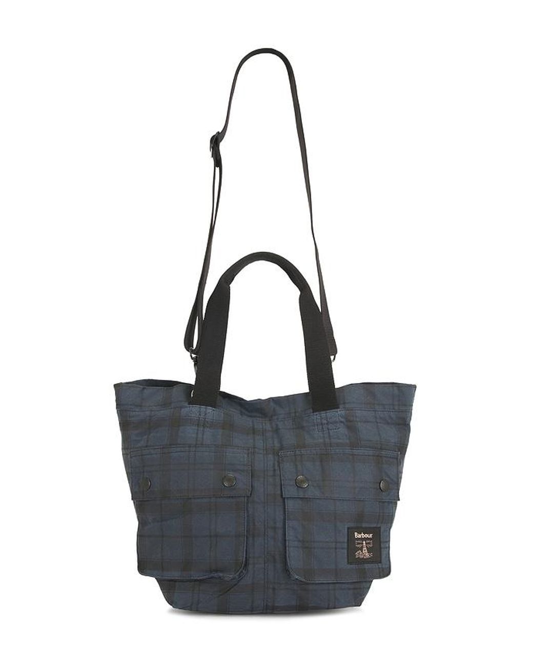 Barbour Black Field Wax Carry Tote Bag for men