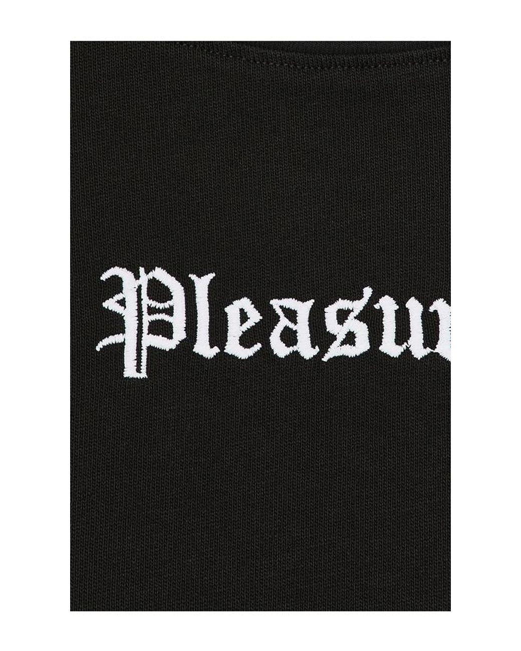 Pleasures Black Luster Heavyweight Long Sleeve Tee for men