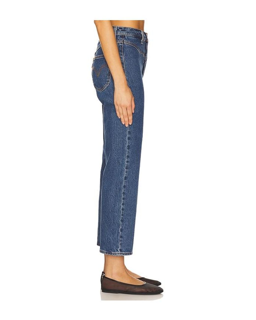 Levi's Blue Ribcage Western Yoke Jeans