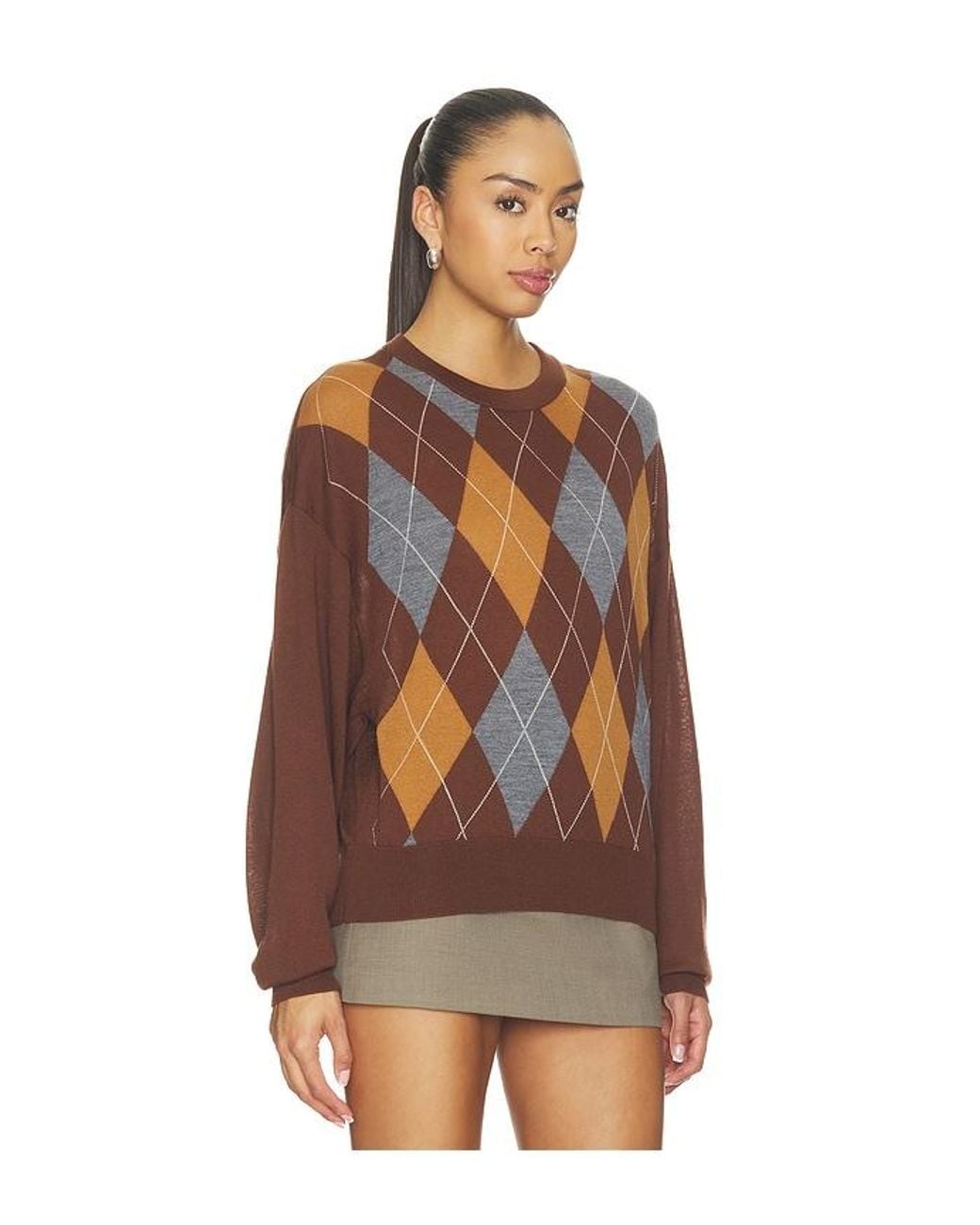 Ronny Kobo Brown Bradley Sweater