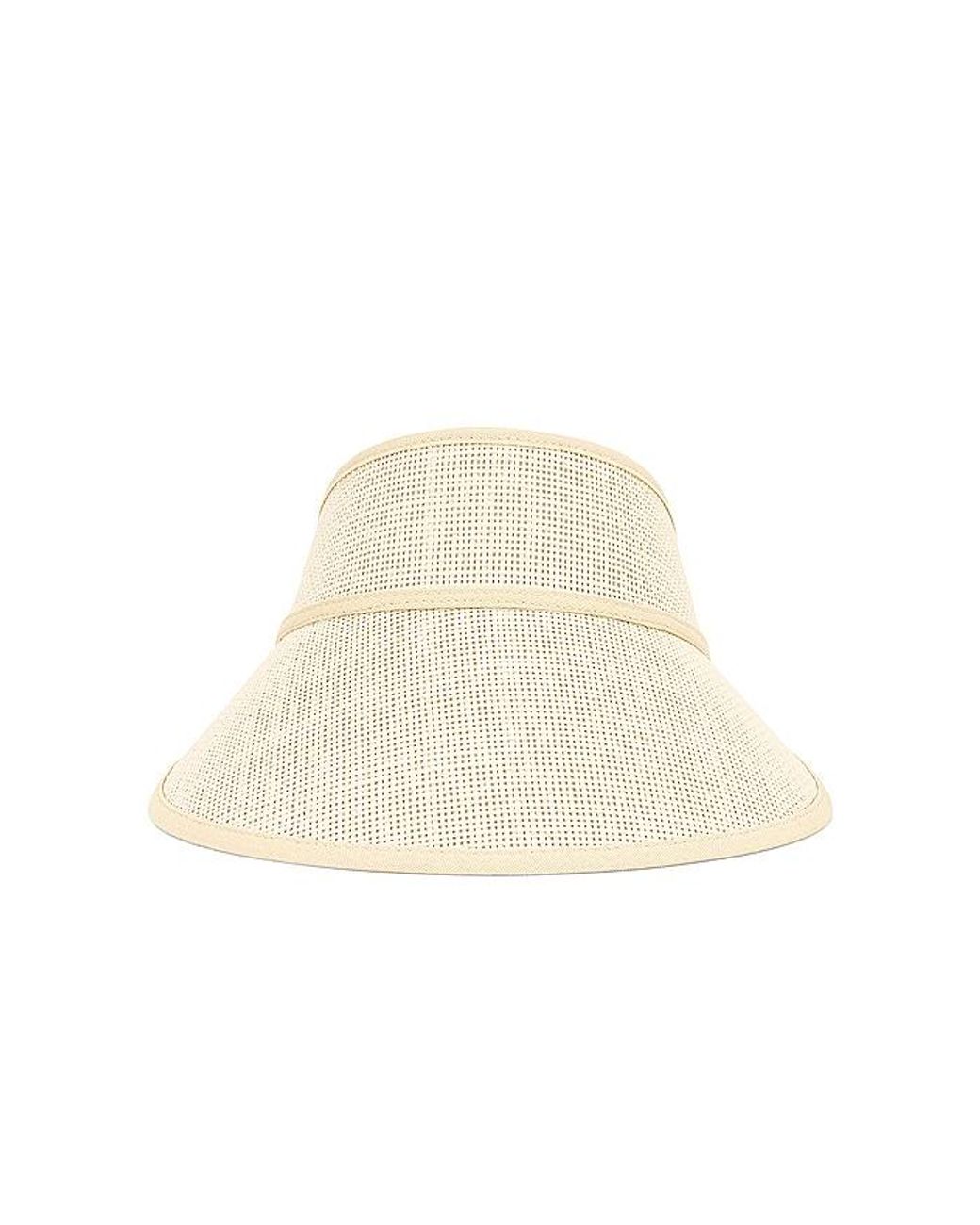 Brixton Brown Newport Straw Visor
