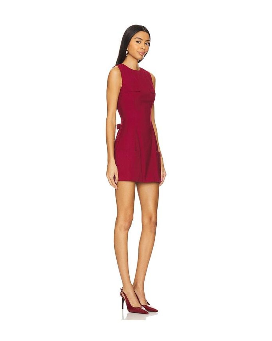 GUIZIO Red Rowan Dress