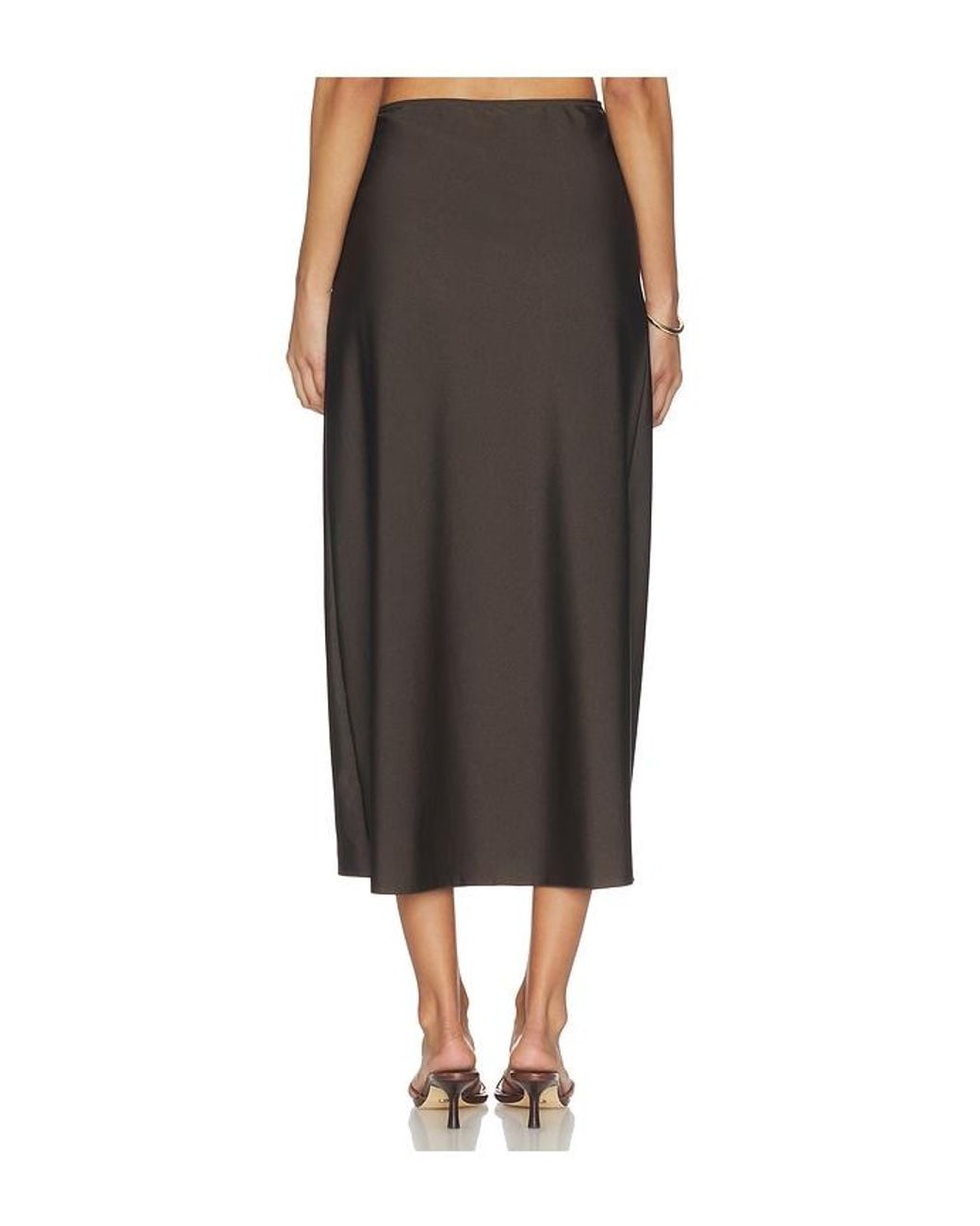Jonathan Simkhai Black Eiana Shell Midi Skirt