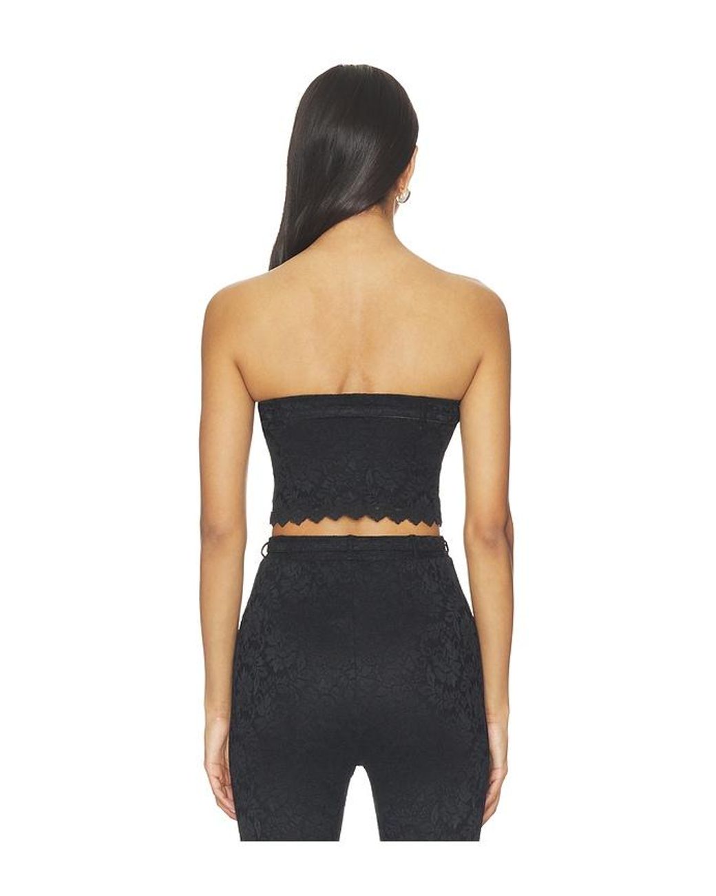 AFRM Blue Remy Silken Lace Top