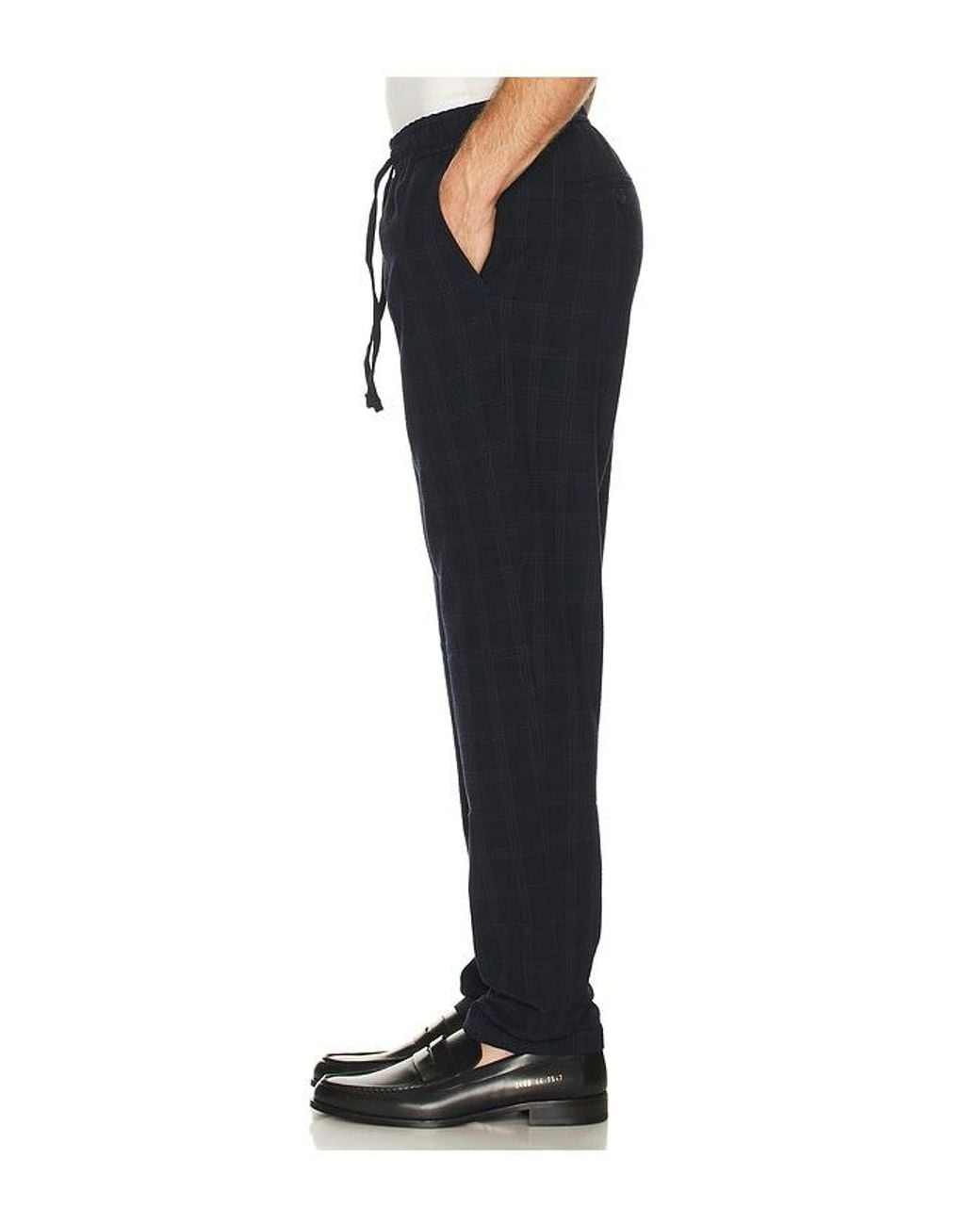 Original Penguin Black Plaid Joggers for men