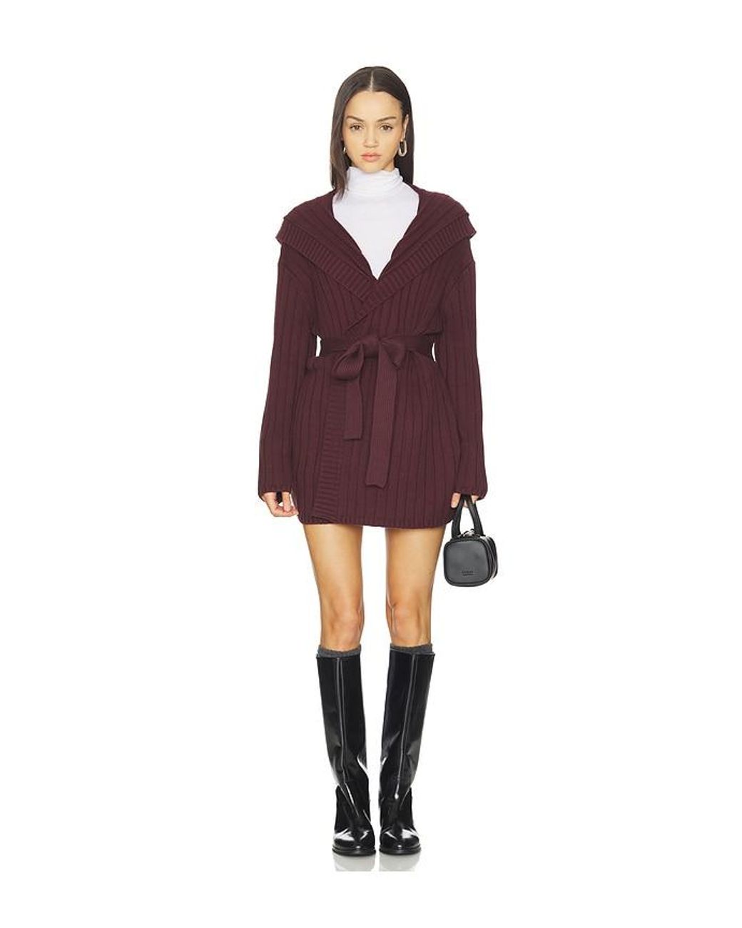 Lovers + Friends Purple Sariah Wrap Cardigan