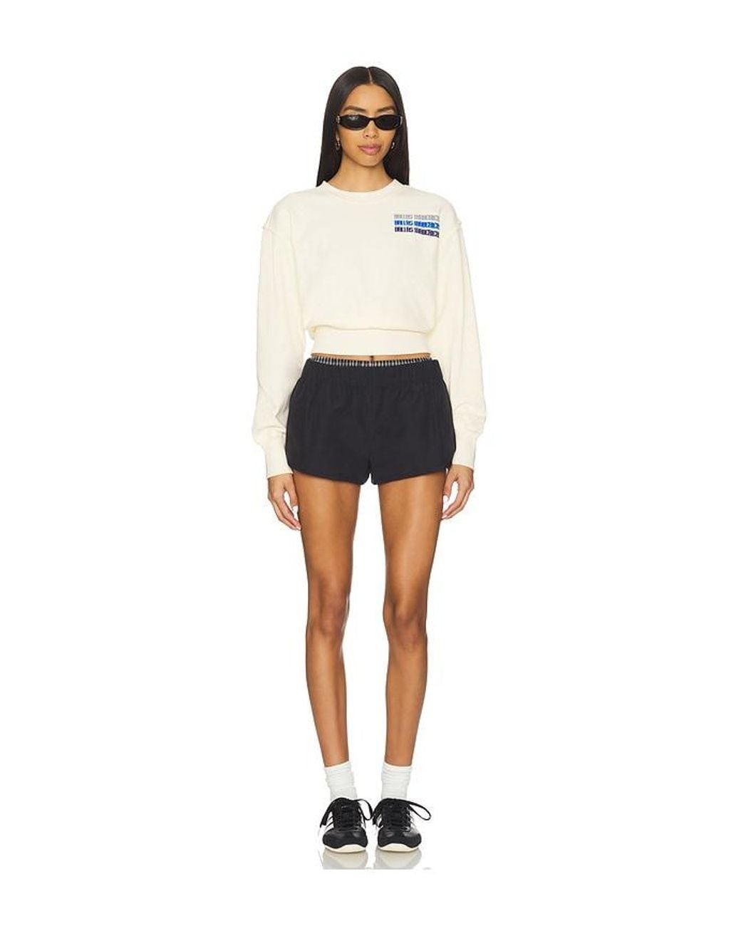 Terez White X Revolve Mavericks Puff Sleeve Crop Sweater