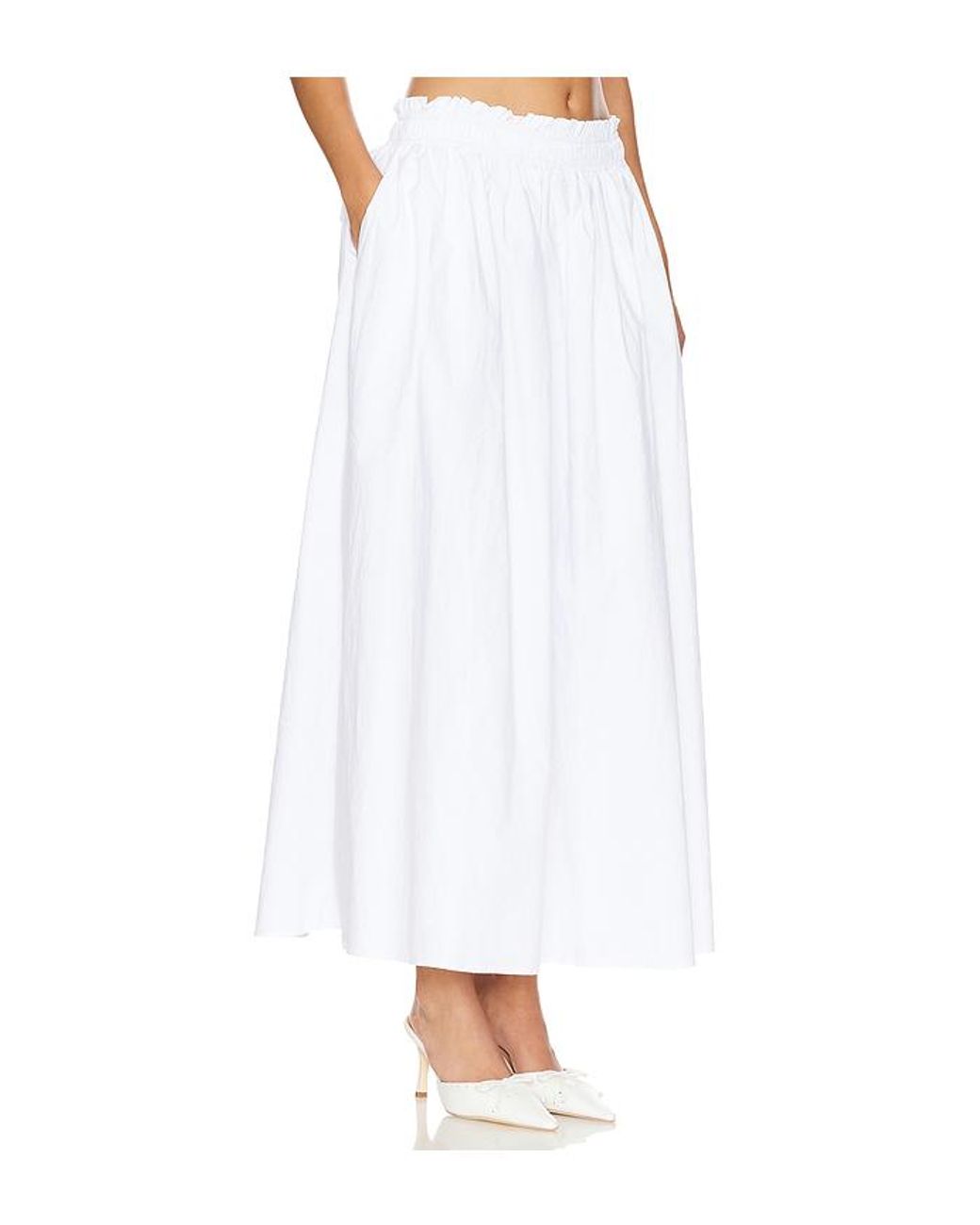 Tularosa White Donna Maxi Skirt