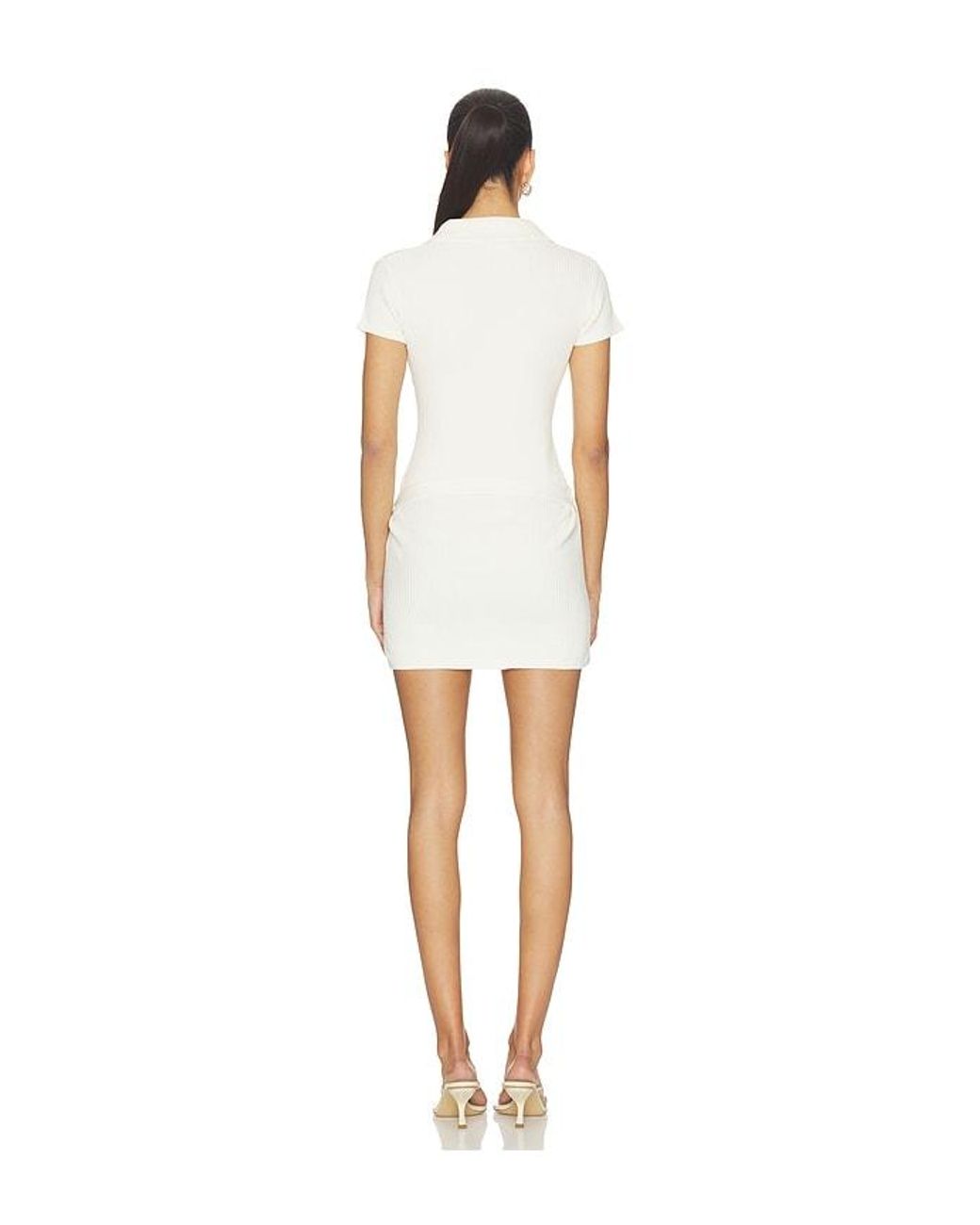 Cin Cin White Gigi Knit Mini Dress