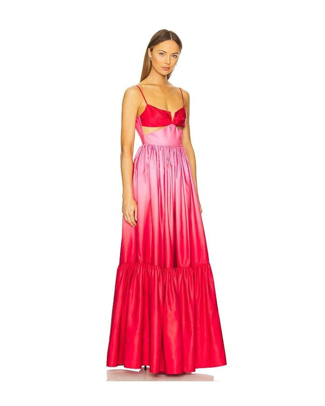 SAU LEE Red Nova Gown