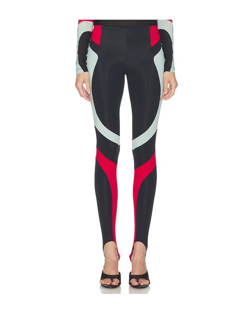 Off-White c/o Virgil Abloh Blue Color Block Leggings