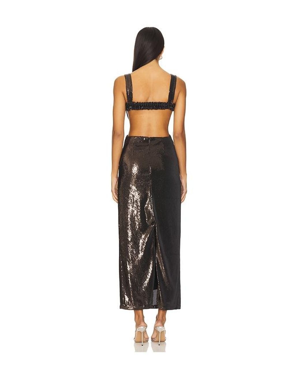 Kate Barton Black Hazel Cut-Out Maxi Dress