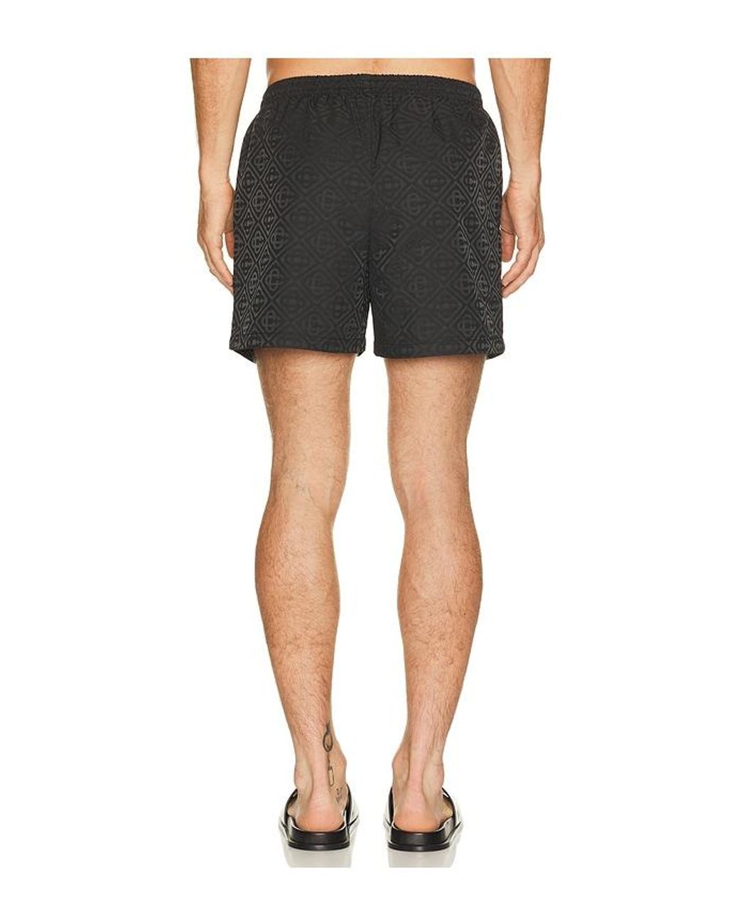 Casablanca Black Jacquard Swim Shorts for men
