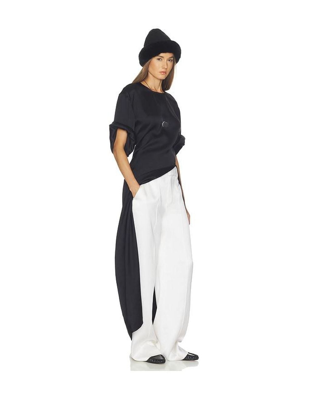 Helsa Black Longline Shirt