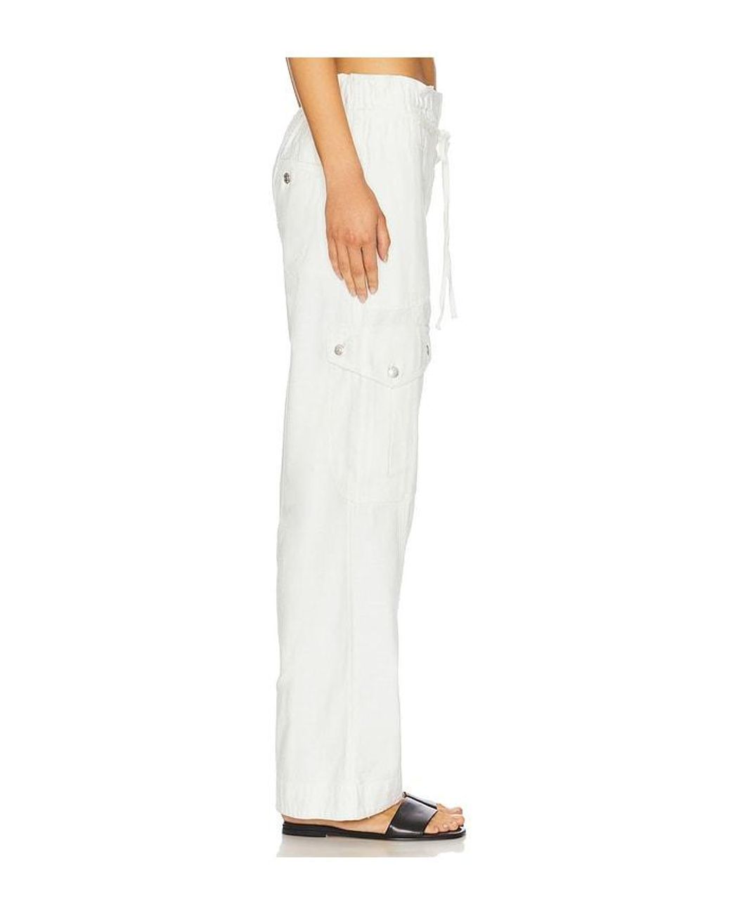 Free People White Park Ave Pant