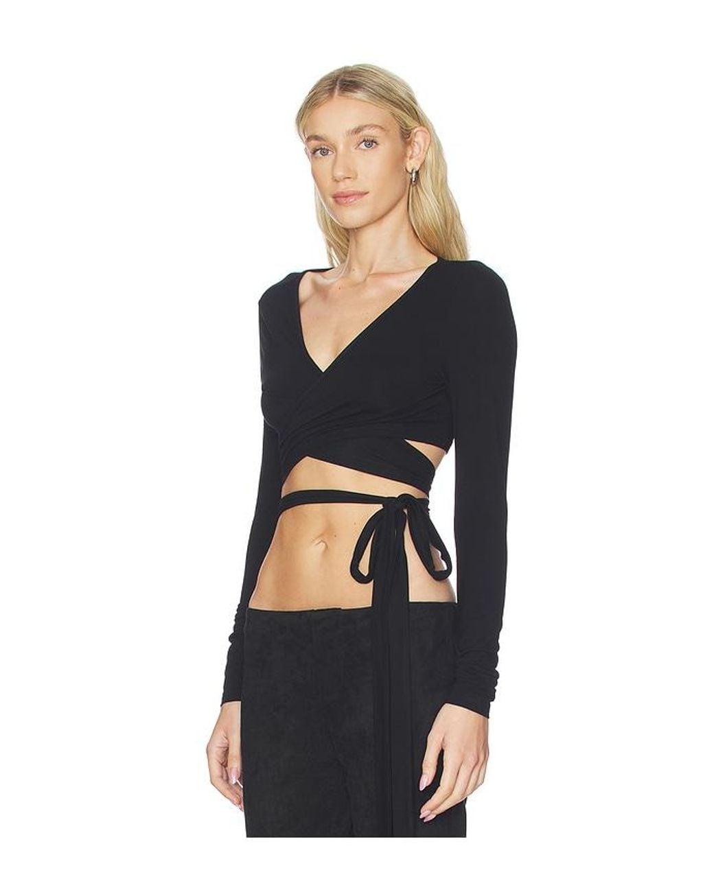 Lioness Black Bluse Wrap