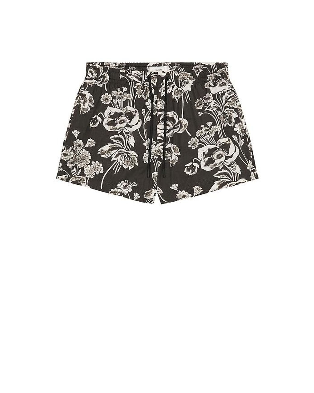 Commas Black Painted Peonies Short Swim Short for men