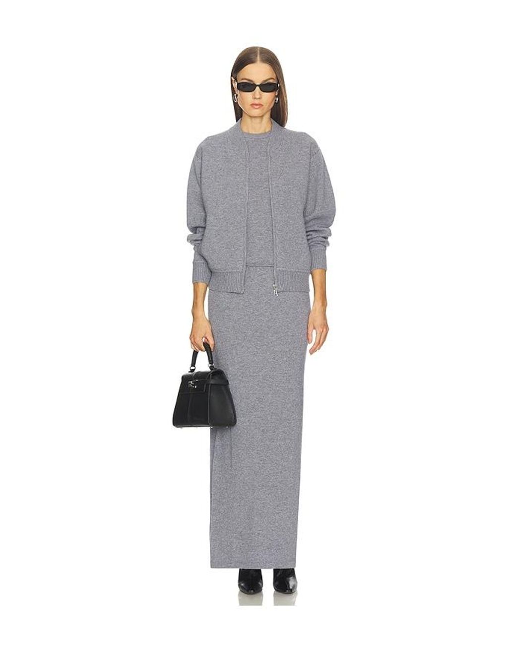 SRG Gray Mattie Knit Maxi Skirt