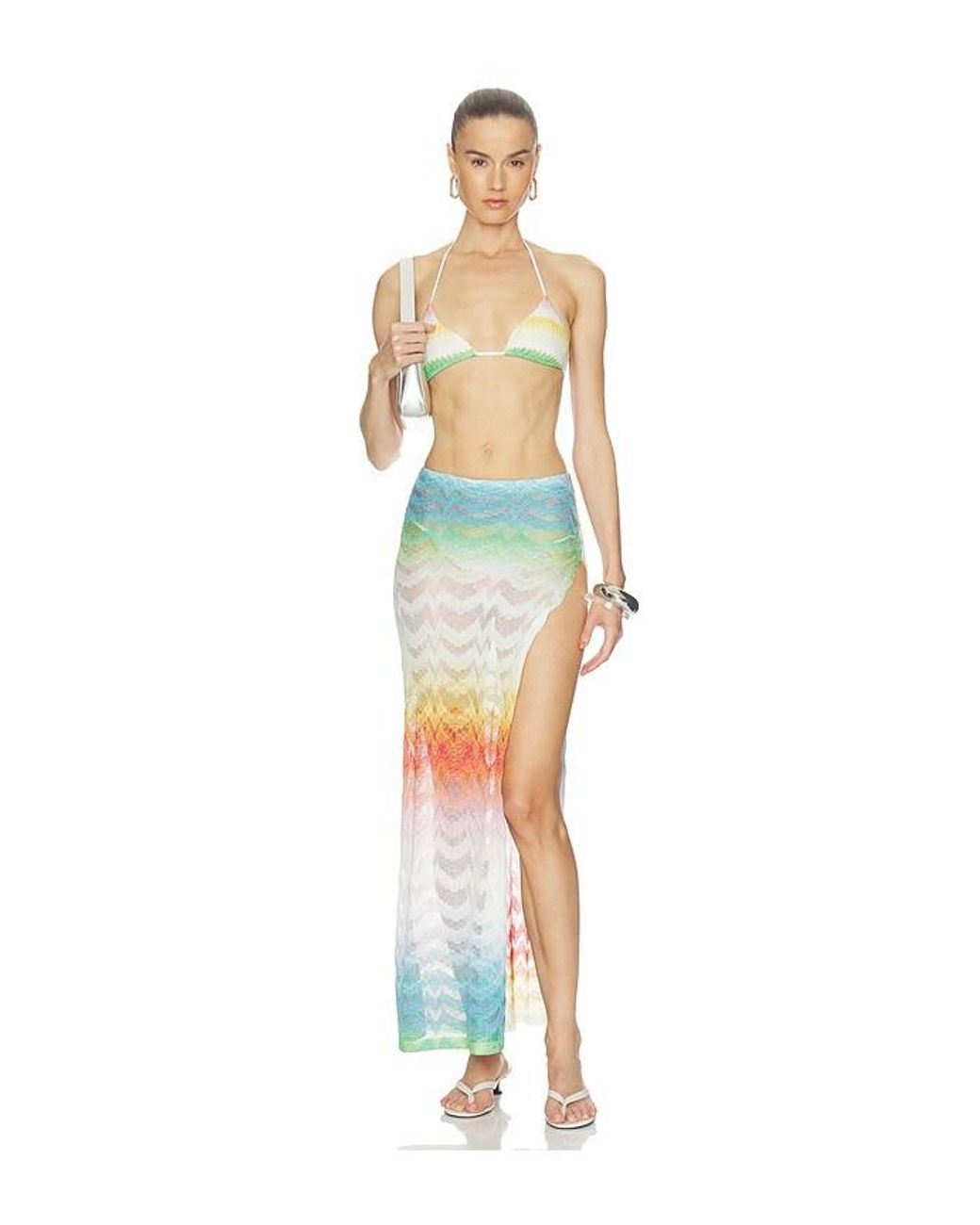 Missoni White Long Skirt