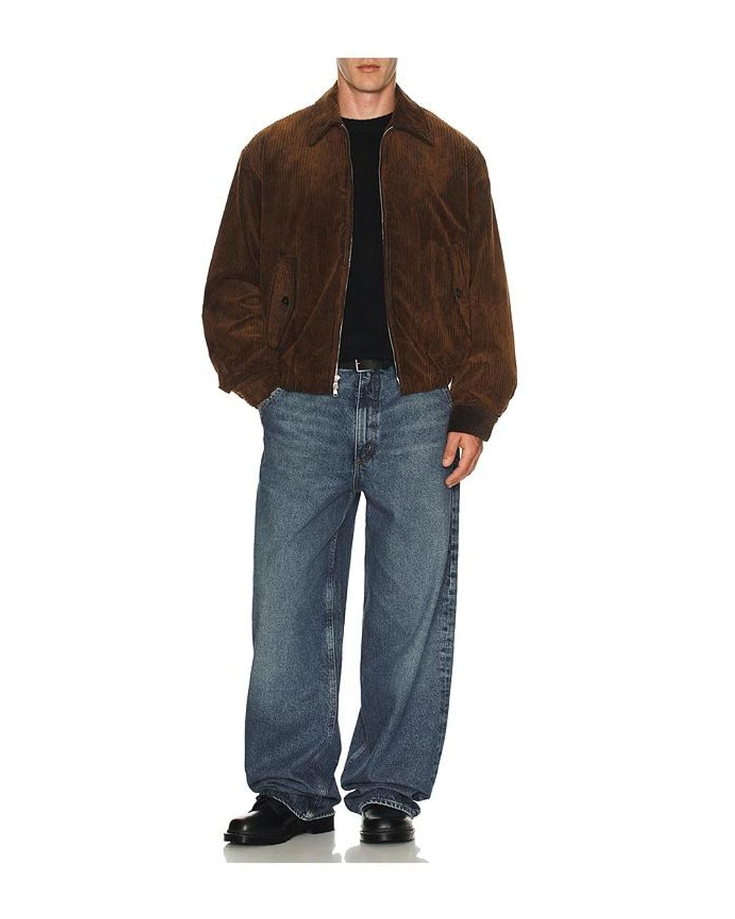 Agolde Brown Cord Torres Jacket for men