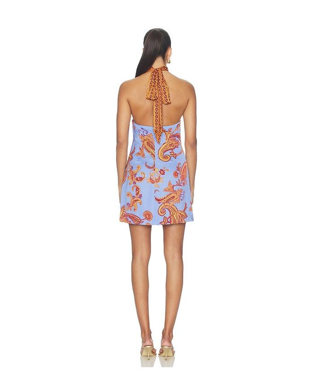 Hemant & Nandita Multicolor Halter Mini Dress
