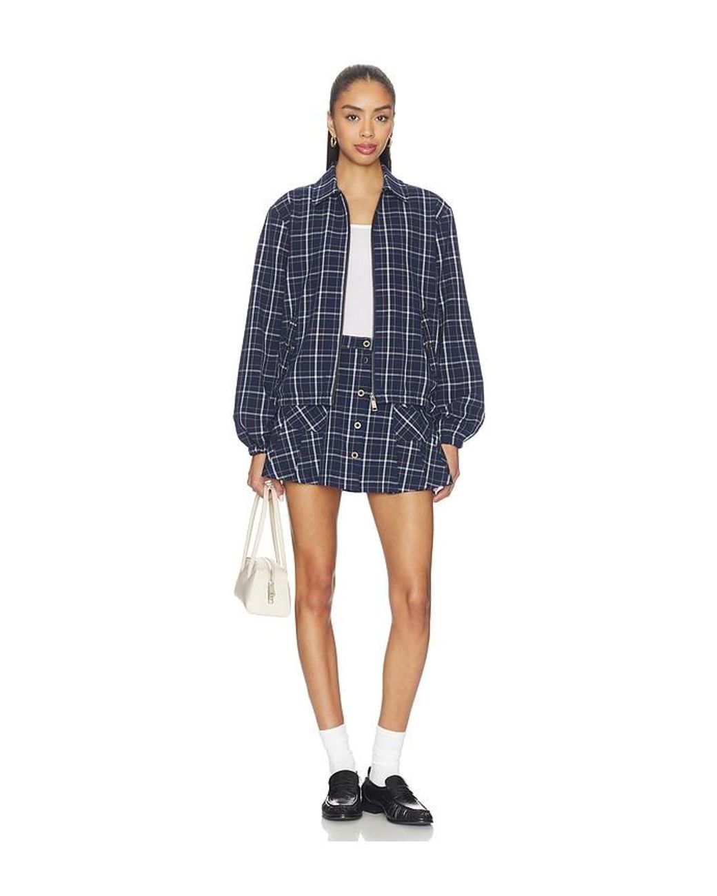 The Upside Blue Valencia Jones Pleated Skirt