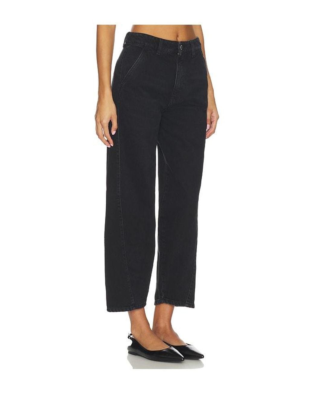 ICON DENIM Black Juno Wide Leg Jeans