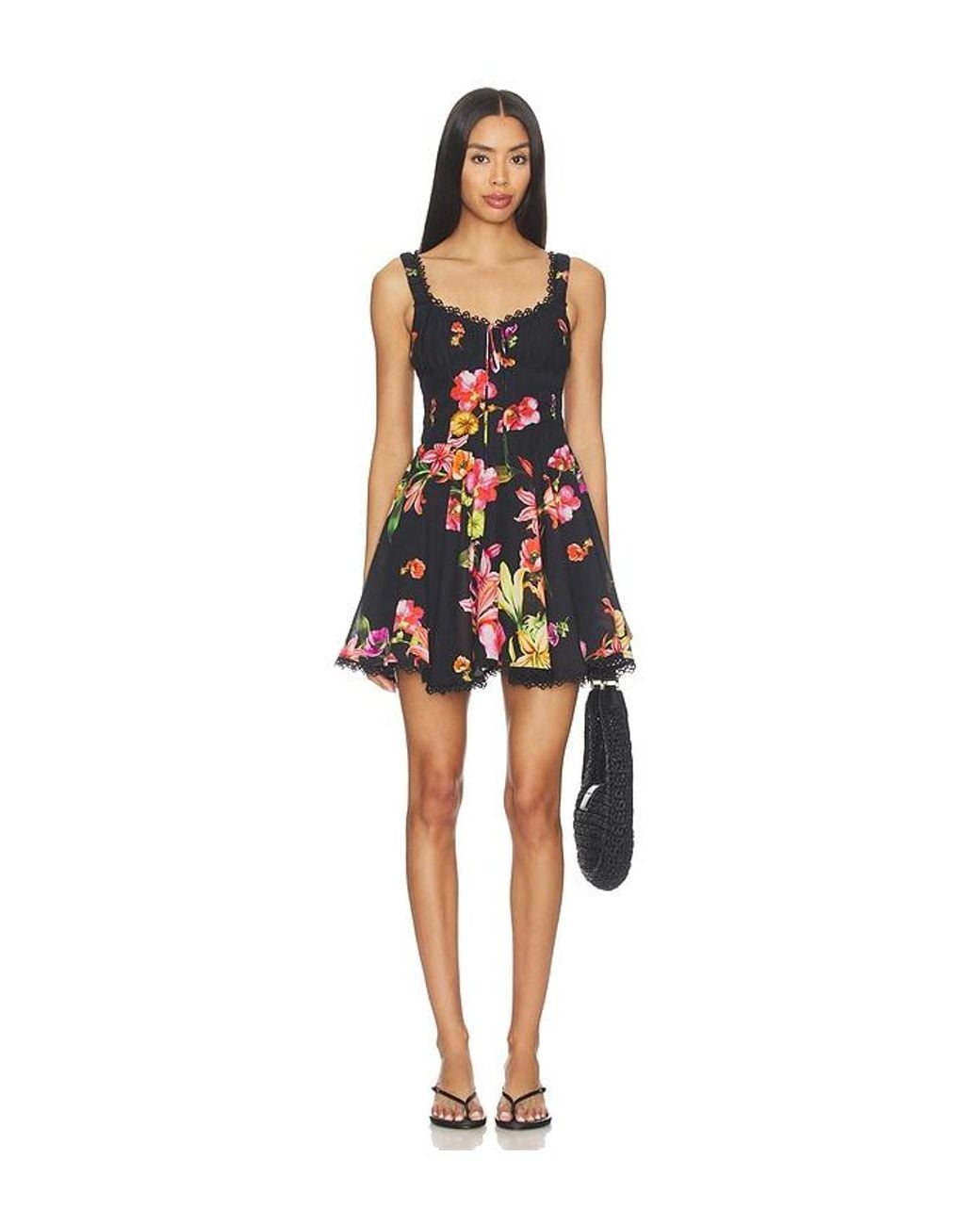 Charo Ruiz Black Bora Short Dress