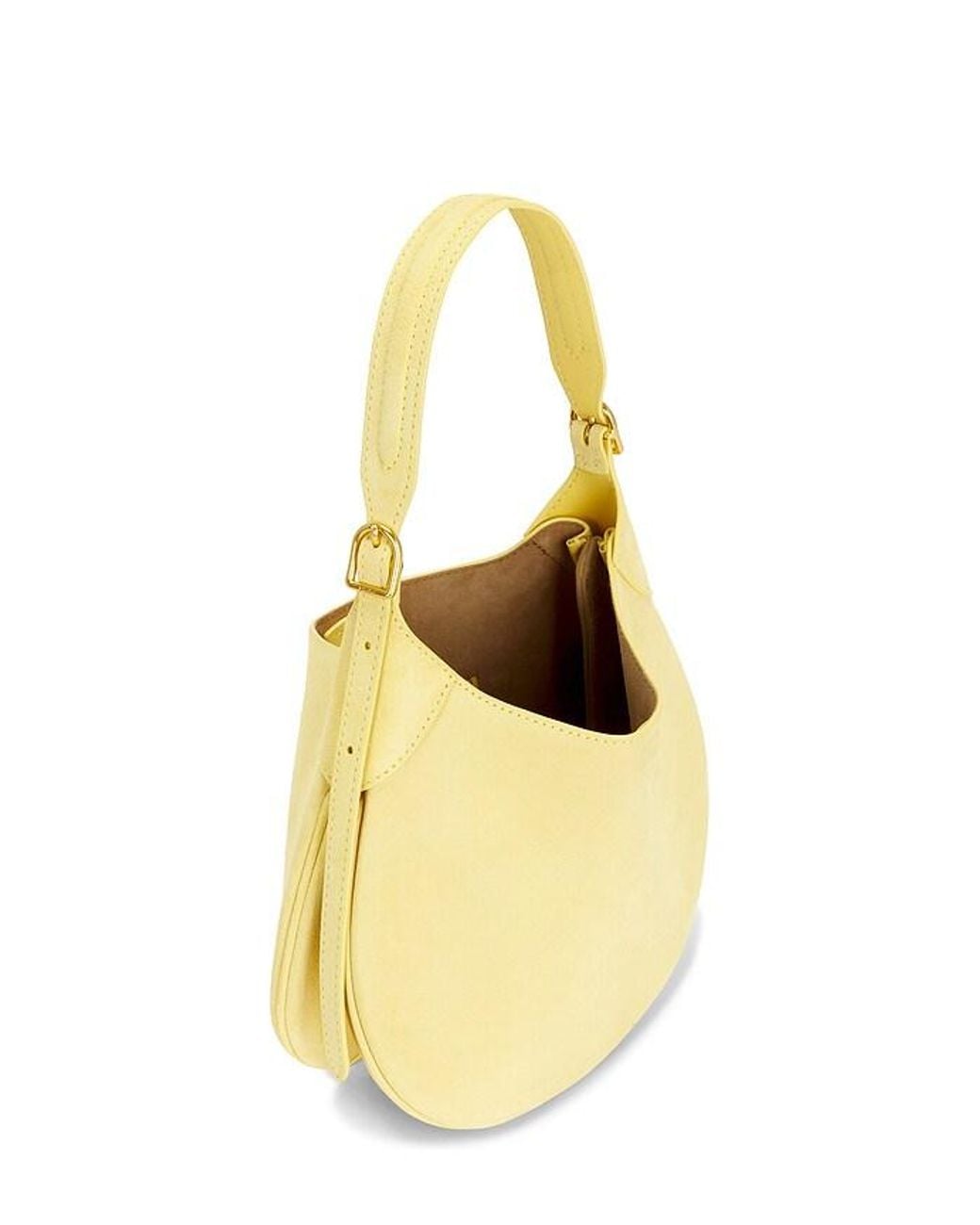 Polo Ralph Lauren Yellow Suede Small Shoulder Bag
