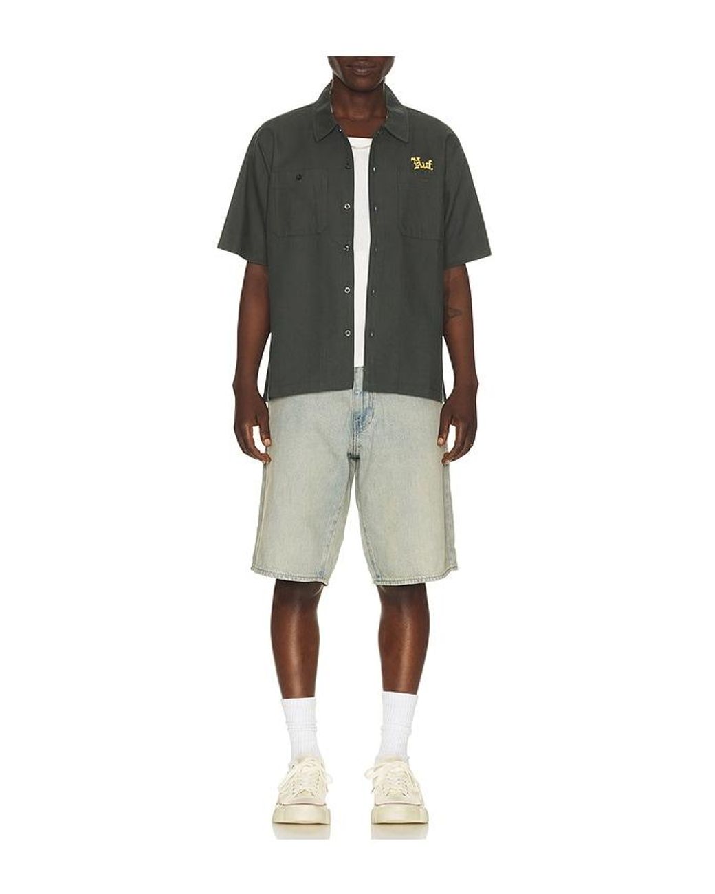 Huf Black Fantasies Work Shirt for men