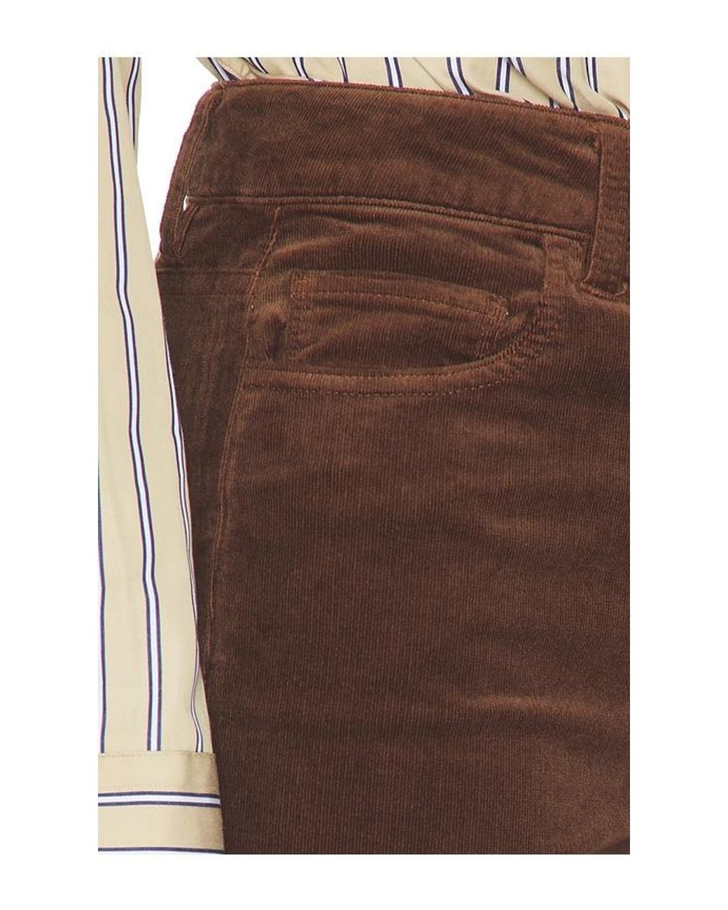 PAIGE Brown Sofia Flare Corduroy Pant